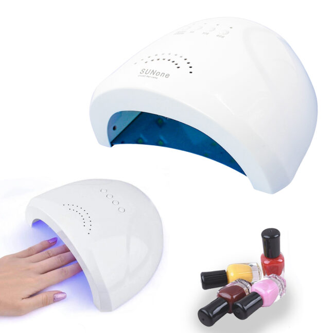 Cabine Sun 1 Led Uv 48w Potencia 30 Leds Estufa Bivolt Unha 5s 30s 60s