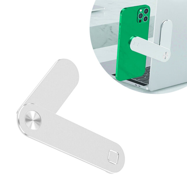 Suporte Universal Celular Clipe Magico Notebook Liga De Aluminio Cor:Prata