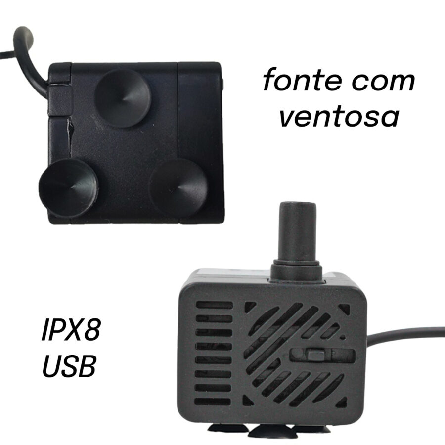 Fonte Bebedouro Gatos Cães Automatico Com Filtro USB Bivolt 2,5 Litro Cor:Branco - Imagem 3