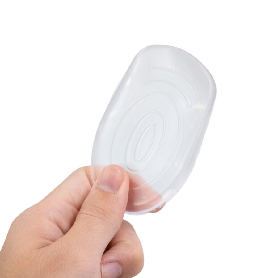 Par De Palmilha Calcanhar Silicone Gel Ortopedica Anti Impacto Confortavel - Imagem 2
