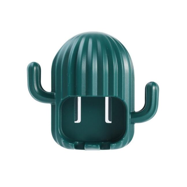 Porta Escova De Dente De Parede Cacto Cor:Verde Escuro