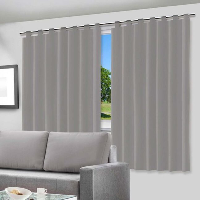 Cortina Blecaute Blackout Corta Luz Quarto Sala 2,80x2,80 Vida Pratika Cor:Cinza