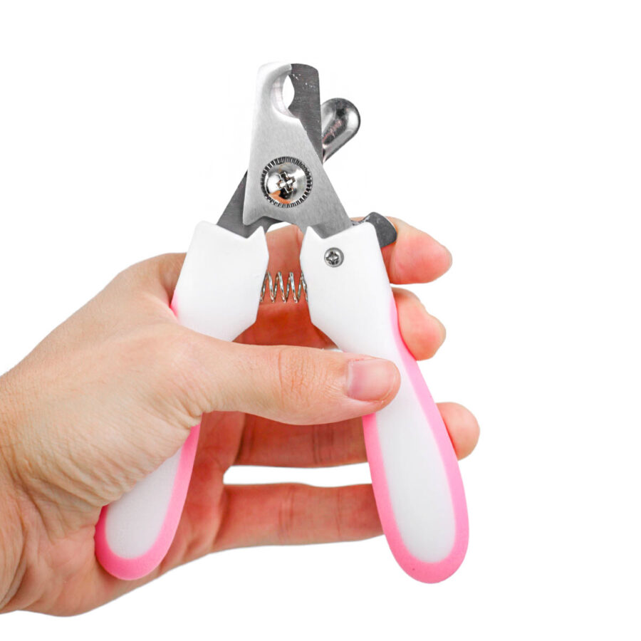 Alicate Pet Tesoura Corte De Unhas Cachorro Gato Com Lixa Cor:Rosa - Imagem 5