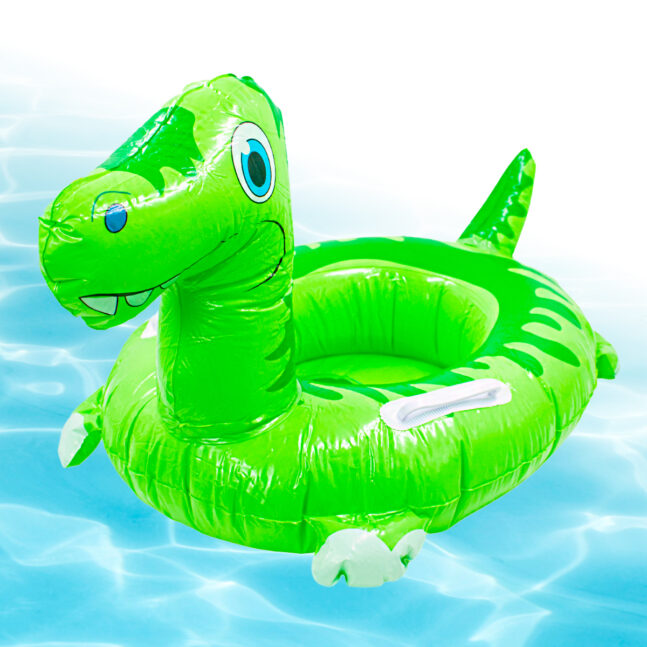 Boia Infantil Inflável Dinossauro Praia Piscina Criança Verão Cor:Verde
