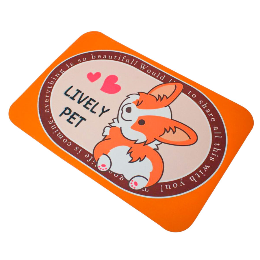 Tapete Superabsorvente de Secagem Rapida Antiderrapante Retangular Estampado mODELO:Raposa Laranja - Imagem 2
