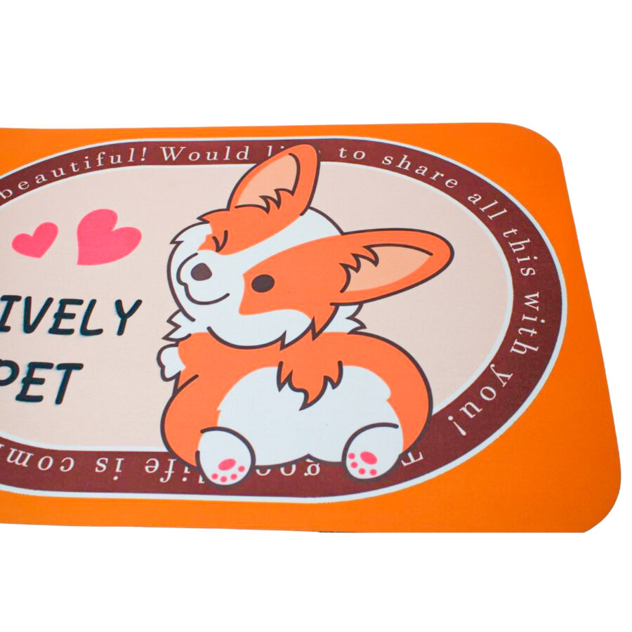 Tapete Superabsorvente de Secagem Rapida Antiderrapante Retangular Estampado mODELO:Raposa Laranja - Imagem 3