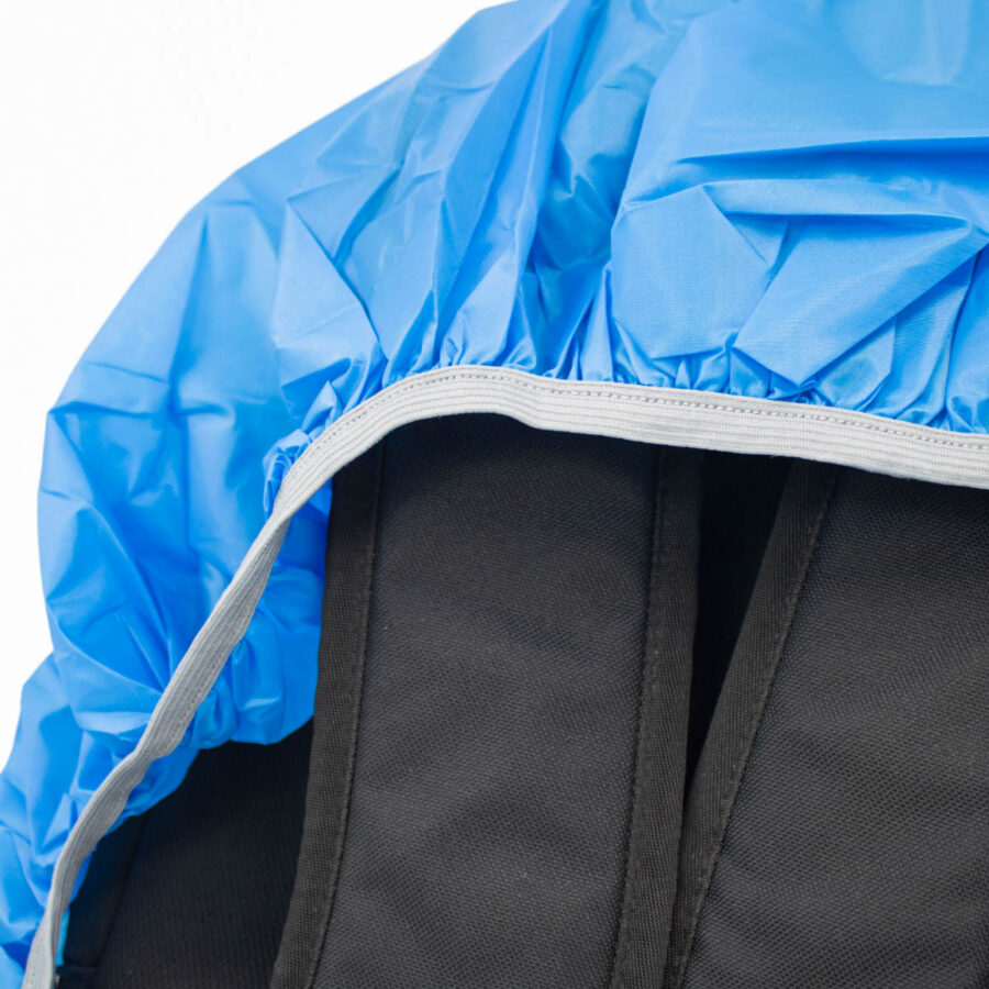 Capa De Chuva Para Mochila Impermeavel Motoboy Viagem Mala Elastico Cor:Azul - Imagem 4