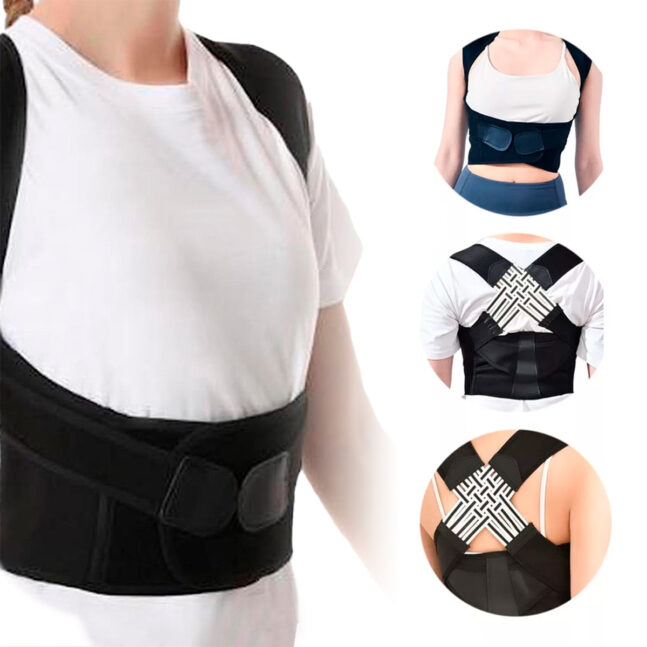 Colete Corretor Postural Ortopédico Coluna Cervical Alinha Postura Tamanho:L