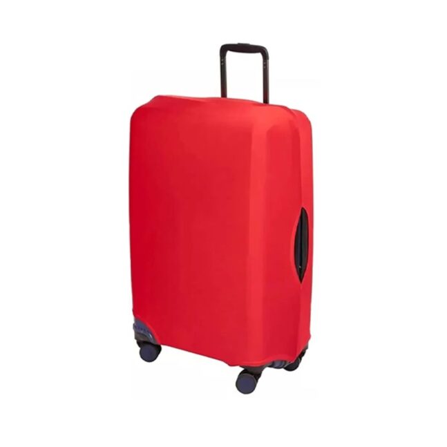 Capa Protetora Malas Viagem Bagagem Malha Neopreme Elástico Tam M Cor:Vermelho