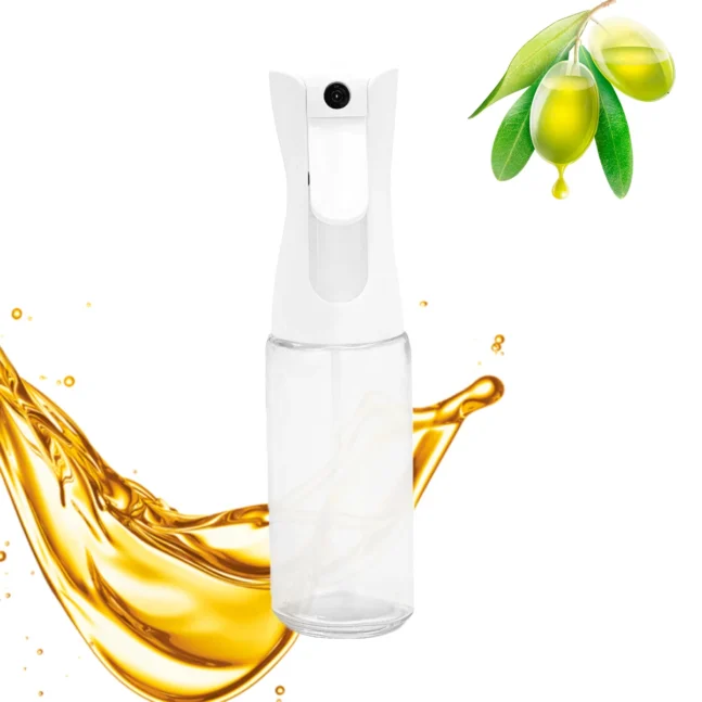 Spray De Azeite Borrifador Pulverizador Tempero Vinagre Oleo 200ml Cor:Branco