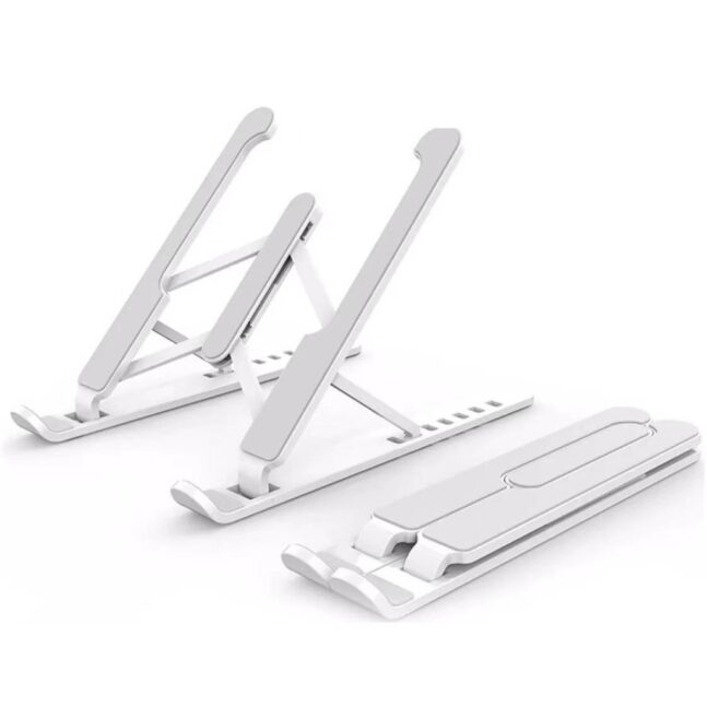 Suporte Portatil Dobravel Multi Posiçoes Para Celular Tablet Cor:Branco