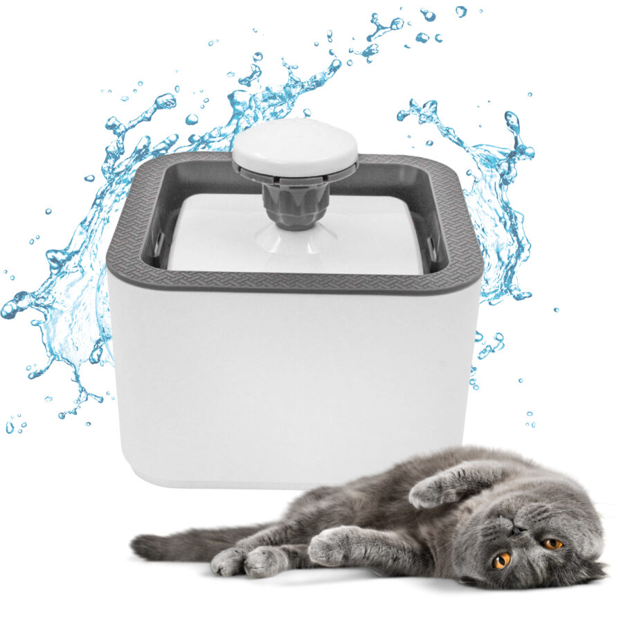 Fonte Bebedouro Gatos Cães Automatico Com Filtro USB Bivolt 2,5 Litro Cor:Branco - Imagem 2