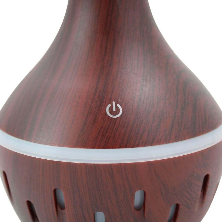 Purificador De Ar Umidificador De Ambiente Difusor USB Com Luzes Led Colorido Vaso Rajado - Imagem 4