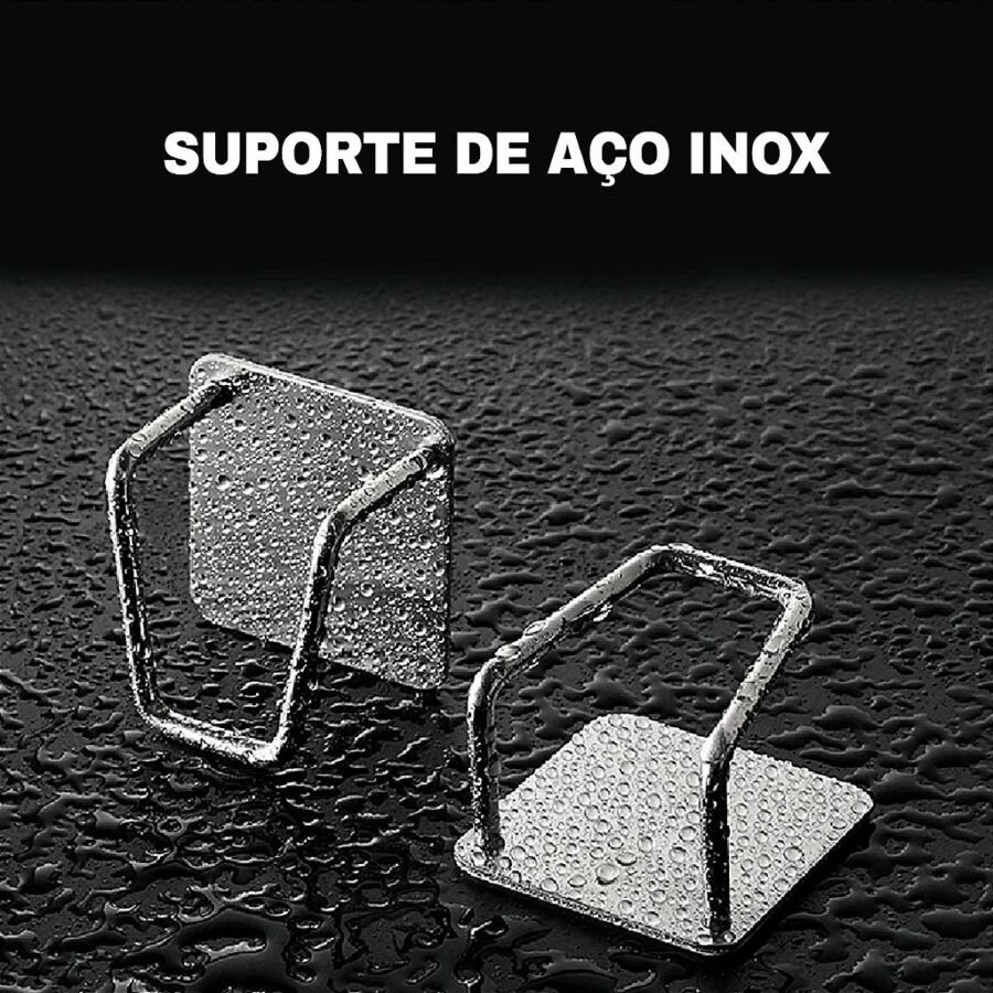 Gancho Adesivo De Parede Suporte Aço Inox Super Aderencia - Imagem 3
