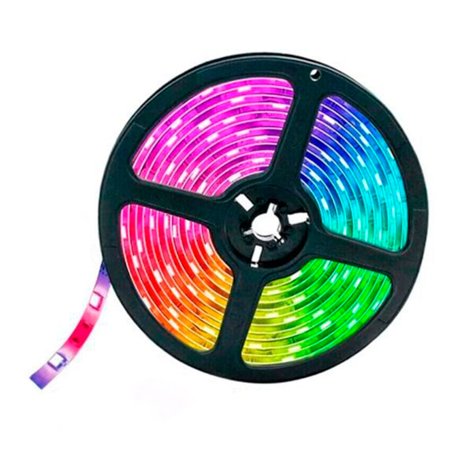 Fita Led Rgb Controle Via App Celular 5 Metros 5v USB Para Tv Pc Carro Quarto Decoração - Imagem 3