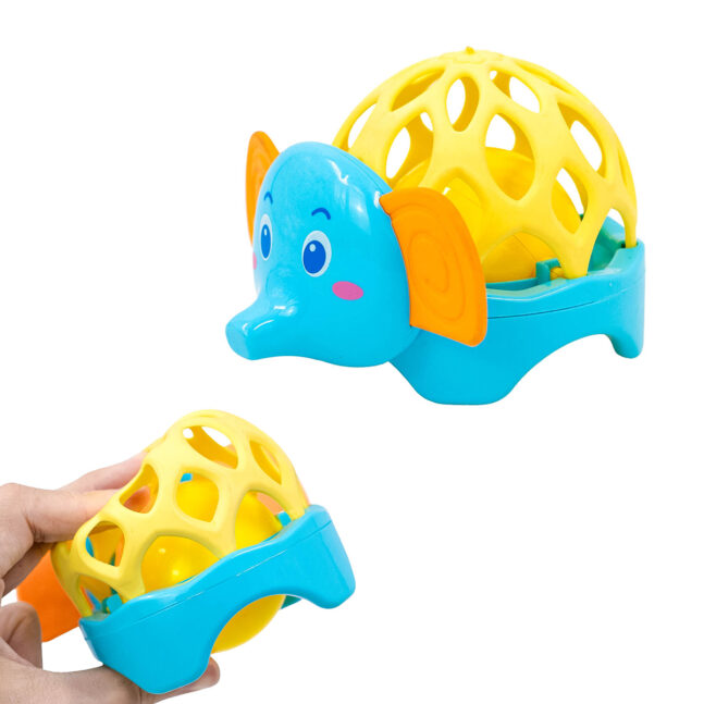 Brinquedos Para Bebes Chocalho Baby Macio Divertido Animais Animal:Elefante