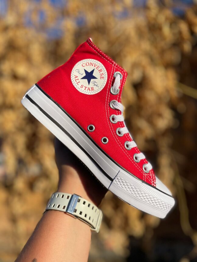 Tênis Botinha All Star Feminino Vulcanizado Vermelho