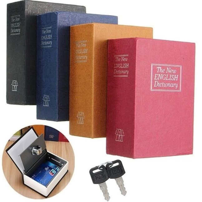 Cofre Livro Dicionario Ingles Dinheiro Camuflado Grande