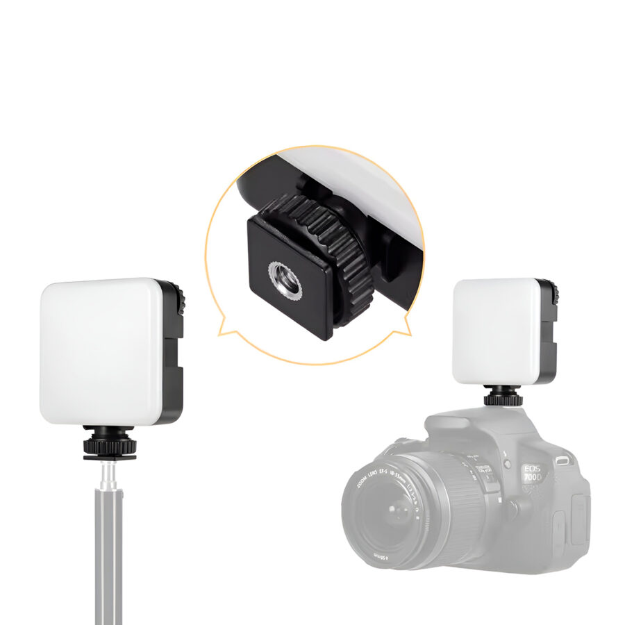 Mini Luz LED Portátil para Vídeo Câmera RGB Lâmpada