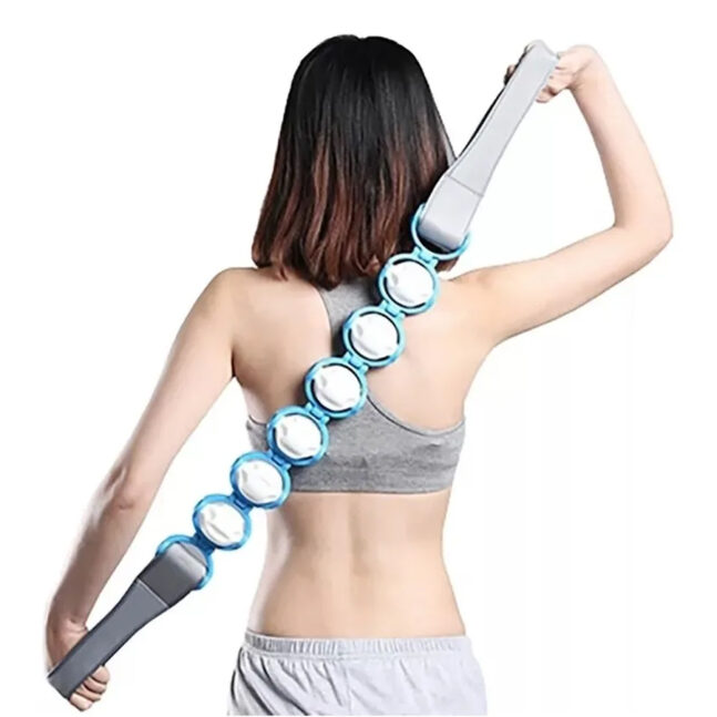 STO410 - Massageador Corporal 6 Cilindros Roller Rope Massage - Beleza