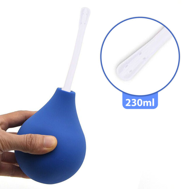 Ducha Higiênica Íntima Unissex Ginecológica Retal Enema 230ml Cor:Azul