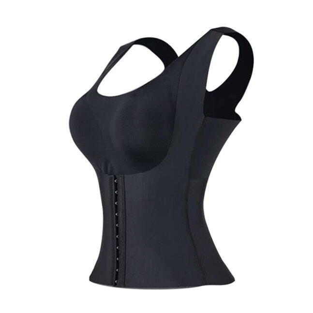 Cinta Modeladora De Corpo Sem Costura 4 Em 1 Bojo Preto Tamanho:L