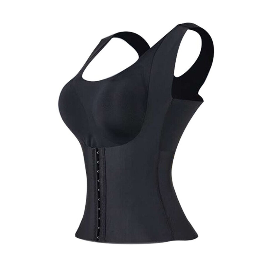 Cinta Modeladora De Corpo Sem Costura 4 Em 1 Bojo Preto Tamanho:XL