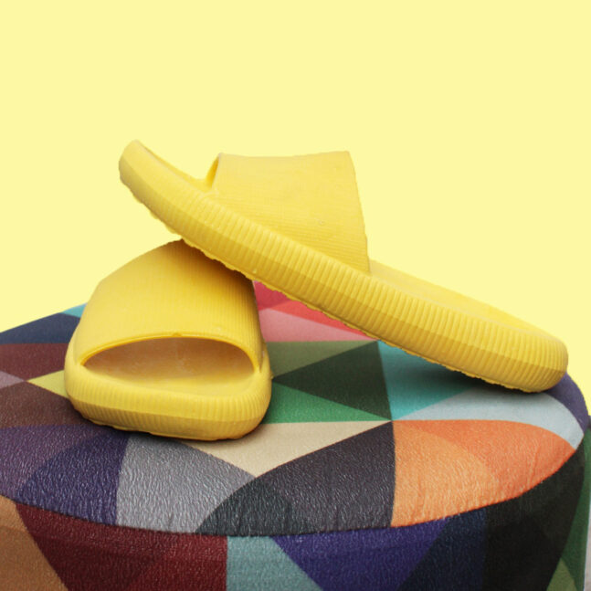 Chinelo Ortopedico Unissex Super Macio E Antiderrapante Amarelo Tamanhos:34/35