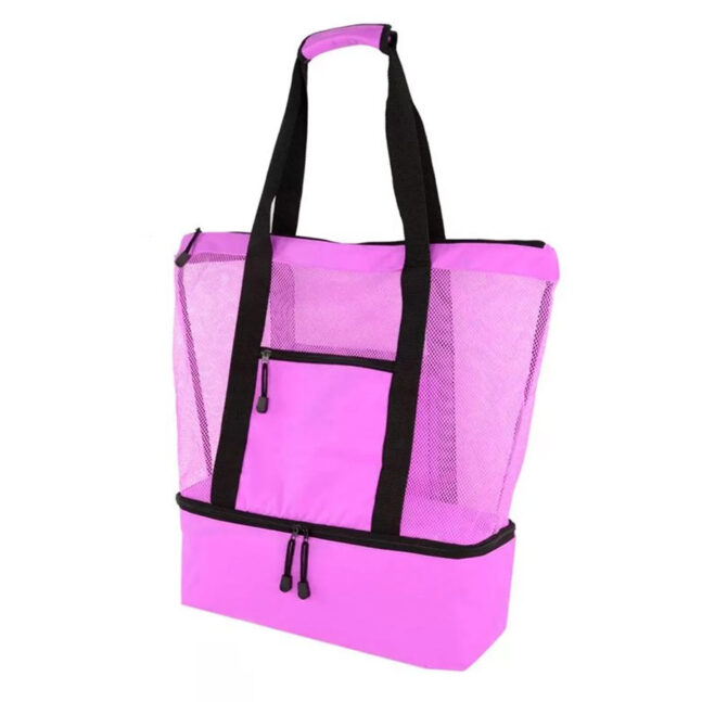Bolsa Praia C/ Compartimento Termico Piscina Campo Cor:Rosa