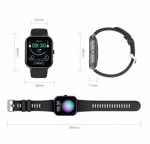 Smartwatch Peje Zw01 A Prova D'Água - Preto