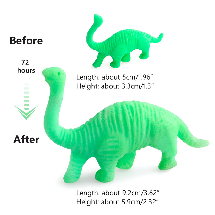 Dinossauro Cresce Na Água Gel Brinde Festa Brinquedo - Imagem 2