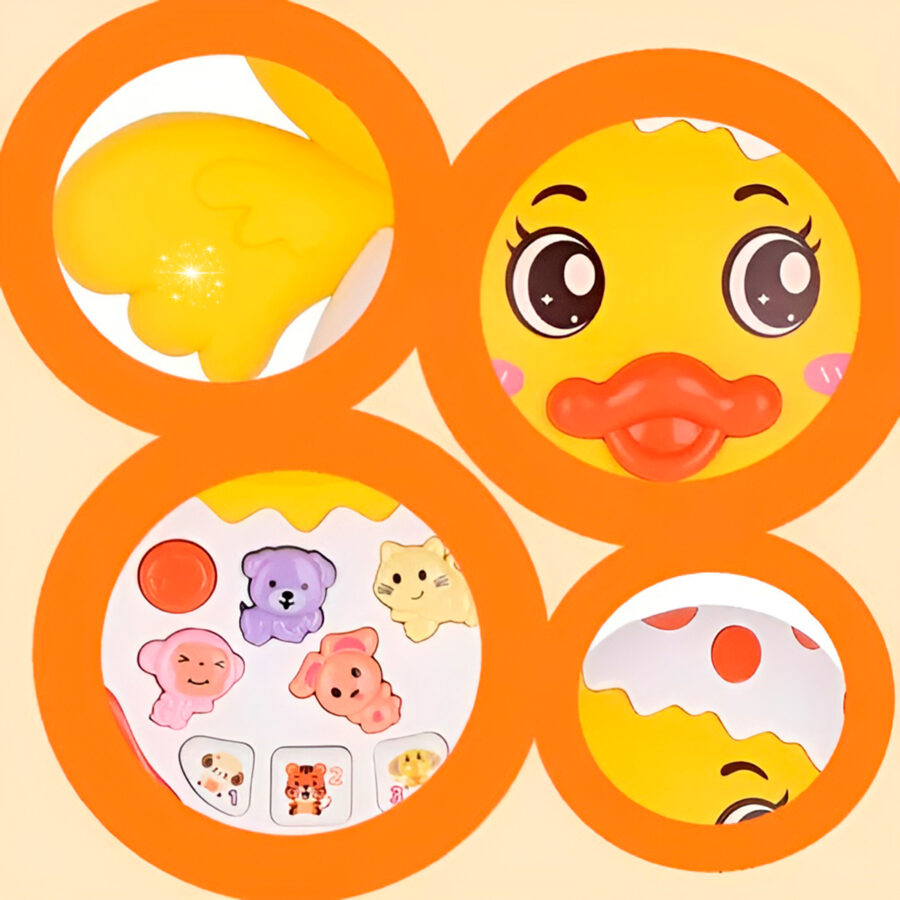 Brinquedo Interativo Patinho Musical Luzes Animais - Imagem 2