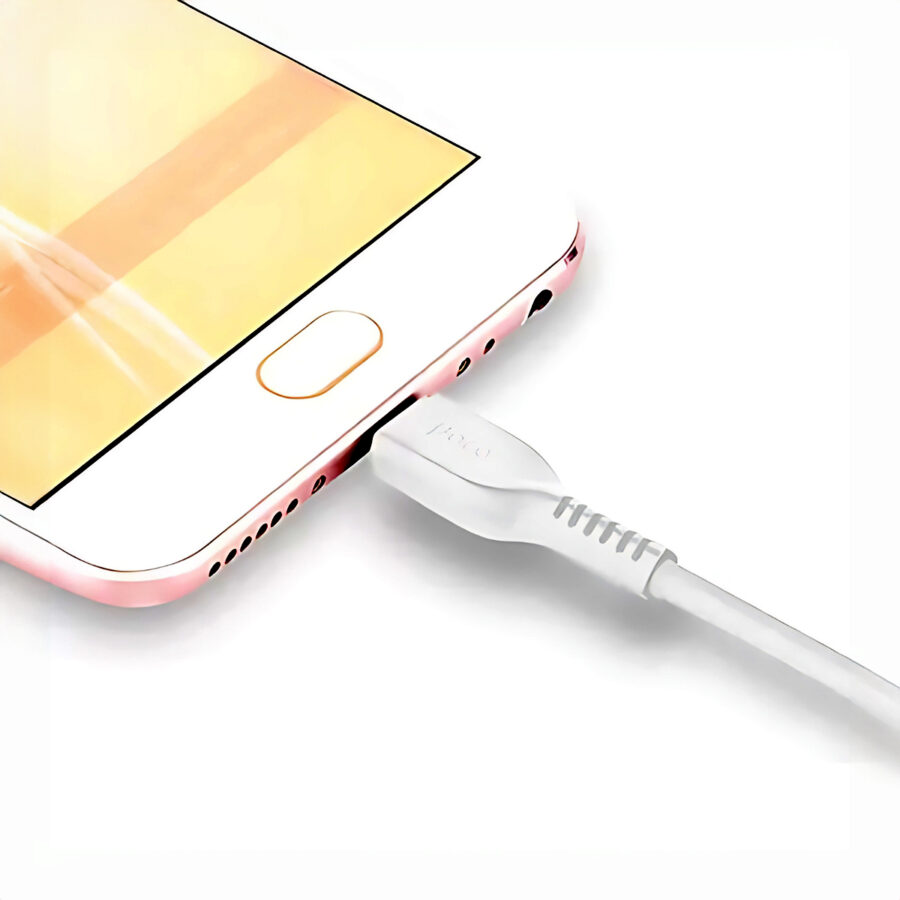Cabo Carregador USB Tipo C Android Rápido Turbo 1 Metro Cor:Branco - Imagem 2