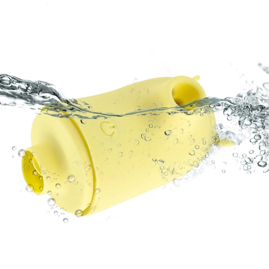Vibrador Pulsação Língua 2 em 1 Alce Recarregável USB Cor:Amarelo - Imagem 2