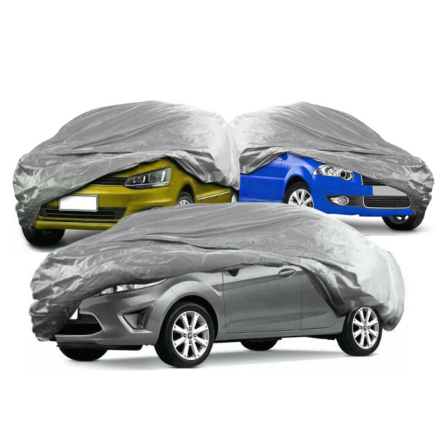 Capa Impermeável Proteção Carro Sol Chuva 580x175cm Cor:Cinza