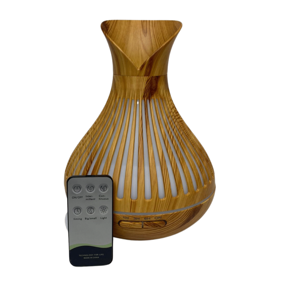 Difusor Aromatizador Umidificador Led 7 cores Com Controle Remoto 500ml Marfim - Imagem 3