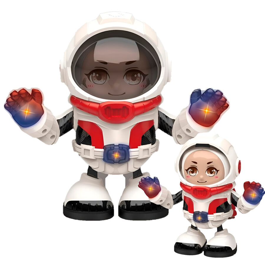 Brinquedo Astronauta Robô Dançarino Luz Som Diversão - Imagem 3
