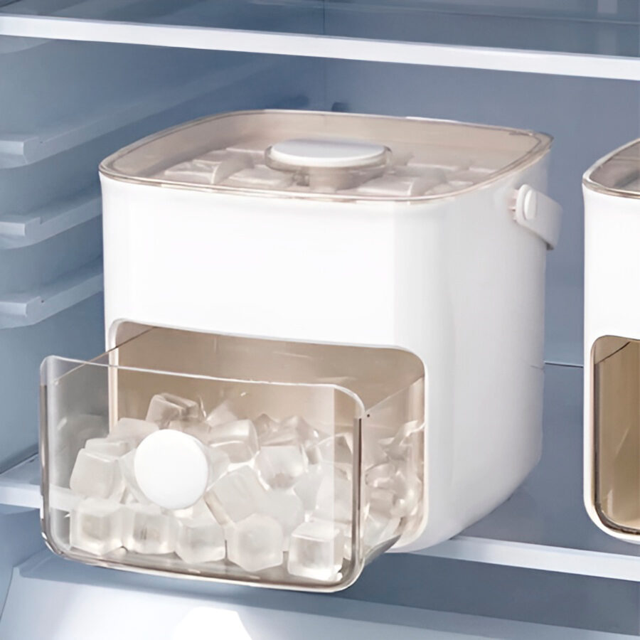 Caixa Dispenser Molde de Gelo 2 em 1 Forma Gaveta - Imagem 3
