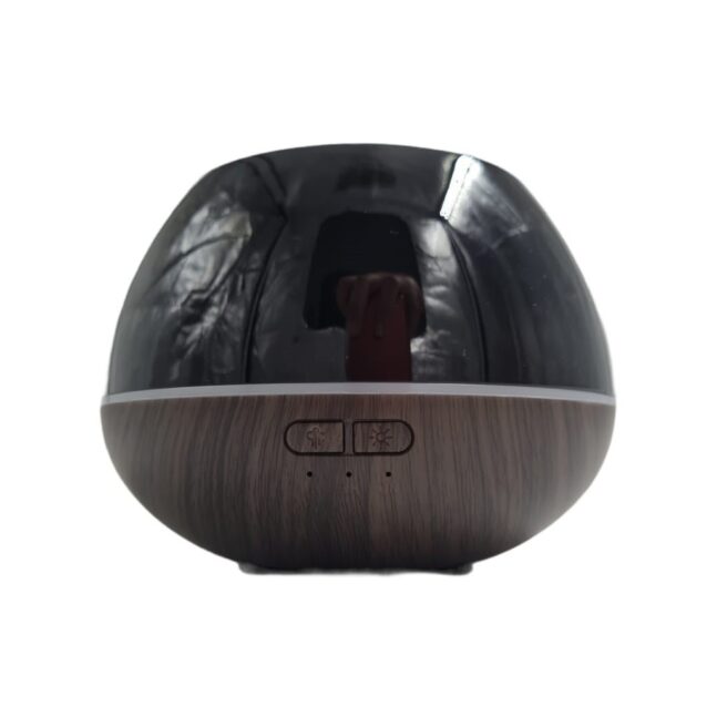 Difusor De Aromas Led Base De Madeira Cores:Marrom