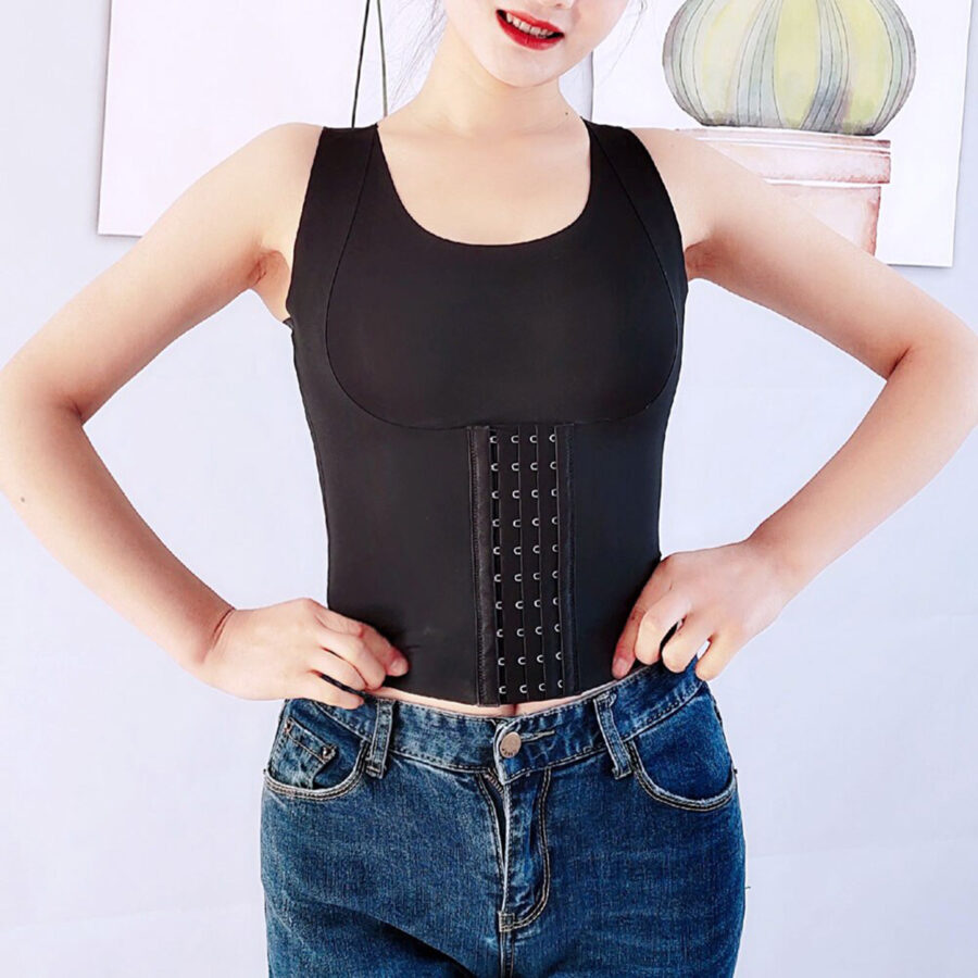 Cinta Modeladora De Corpo Sem Costura 4 Em 1 Bojo Preto Tamanho:XL - Imagem 3