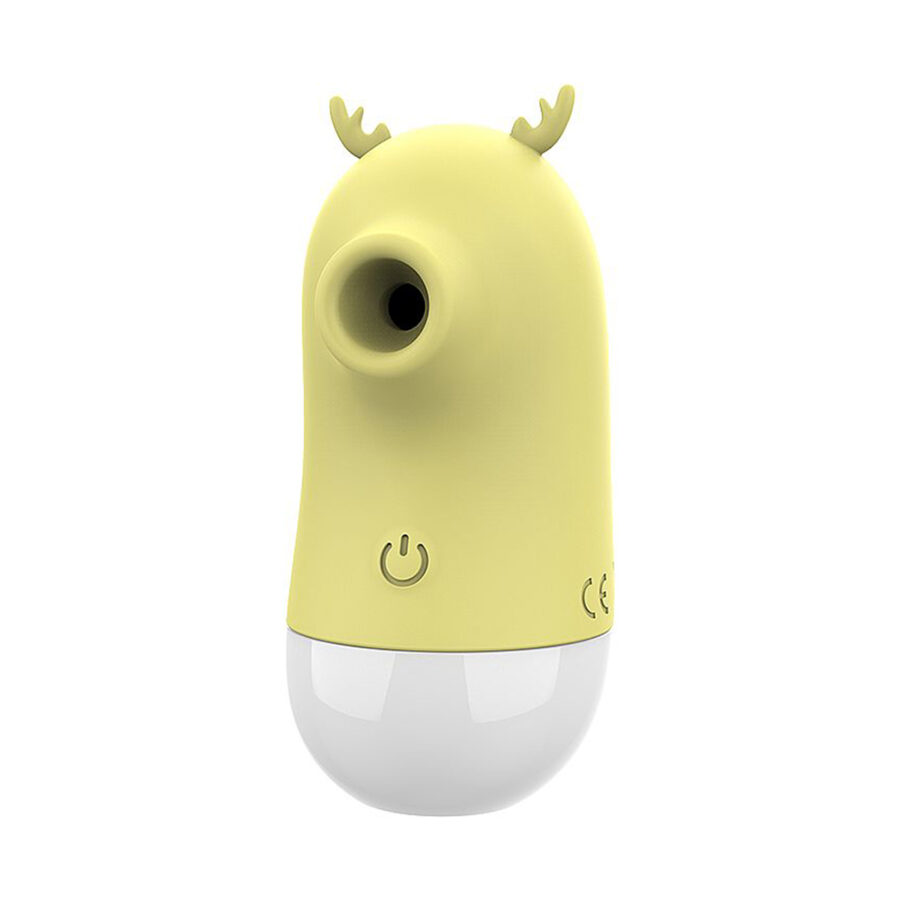 Vibrador Pulsação Língua 2 em 1 Alce Recarregável USB Cor:Amarelo - Imagem 3