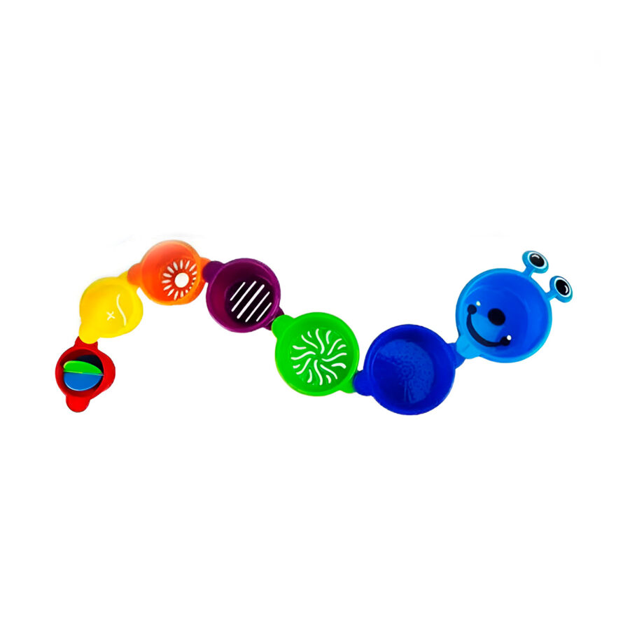 Brinquedo Empilha Copos 7 Peças Centopeia Infantil - Imagem 4