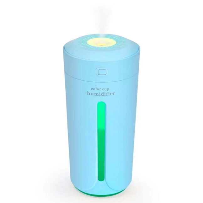 Umidificador De Ambiente Color Cup Humidifier Colorido Cor:Azul