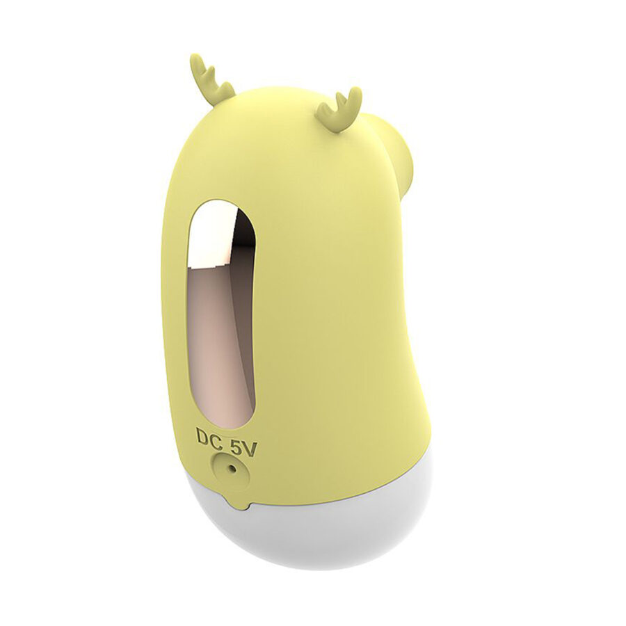 Vibrador Pulsação Língua 2 em 1 Alce Recarregável USB Cor:Amarelo - Imagem 4