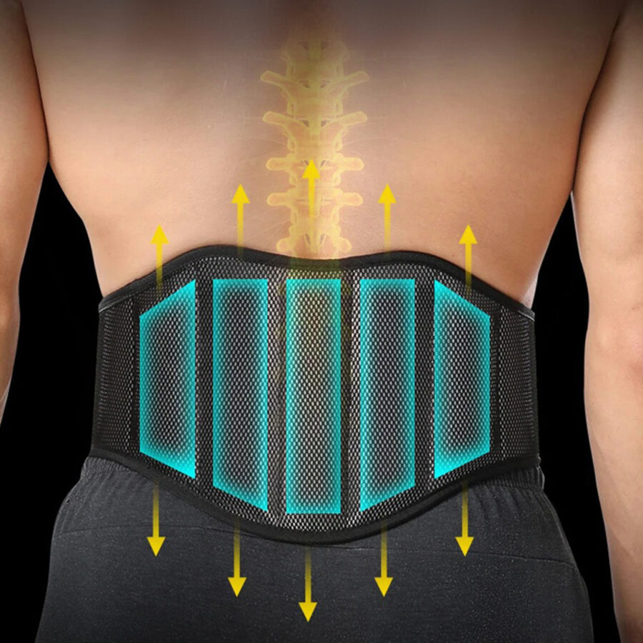 Cinto Cinturão Musculação Academia Estabilizador Lombar Preto Tamanho:M - Imagem 4
