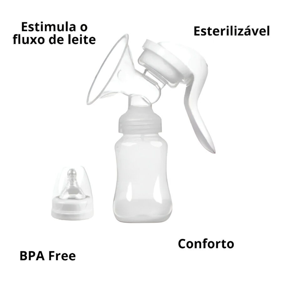 Bomba Mamadeira Tirar Leite Manual 2 Em 1 - Imagem 5