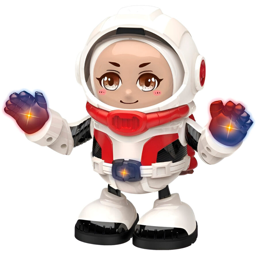 Brinquedo Astronauta Robô Dançarino Luz Som Diversão - Imagem 6