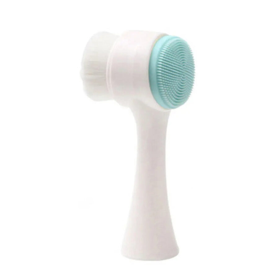 Escova Massagem Facial Limpeza Esfoliação Suave 2 em 1 Cor:Rosa - Imagem 7
