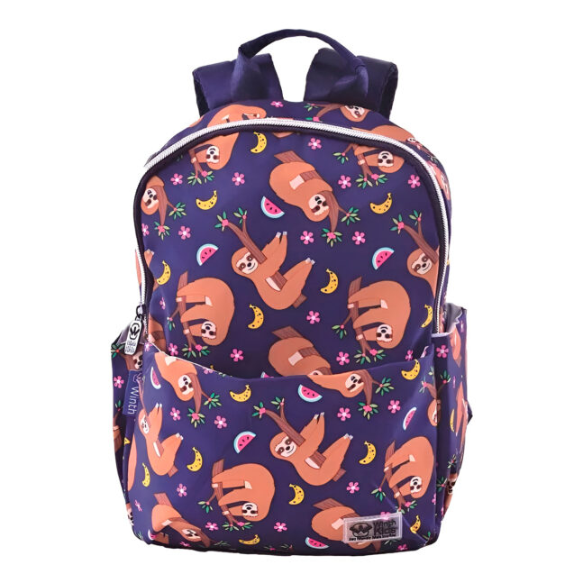 Mochila de Costas Infantil Bichinhos Criança Escola Estampa:Bicho Preguiça
