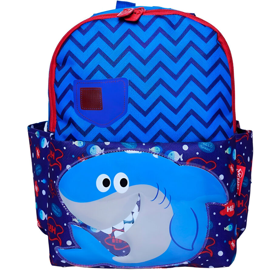 Mochila Infantil Baby Bichinhos Estampas Variadas Estampa:Tubarão